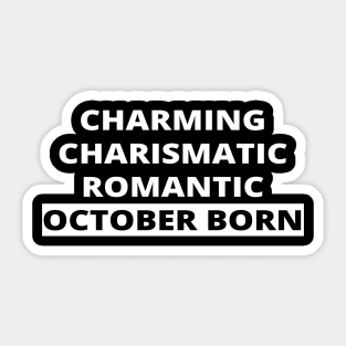 October Born Sticker